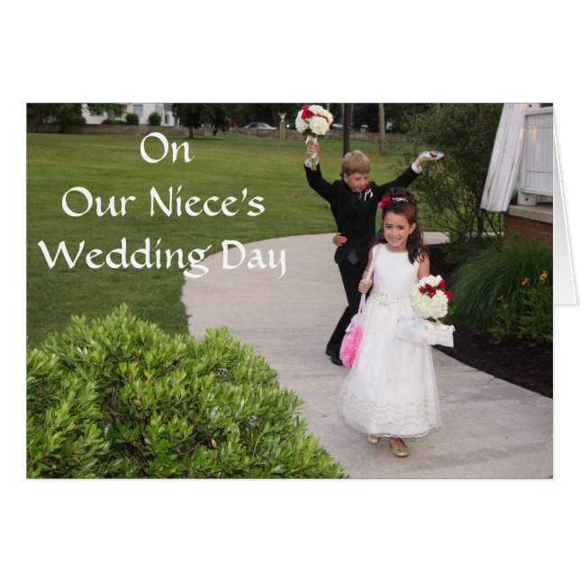 ON OUR NEICE'S WEDDING DAY (Front Horizontal)
