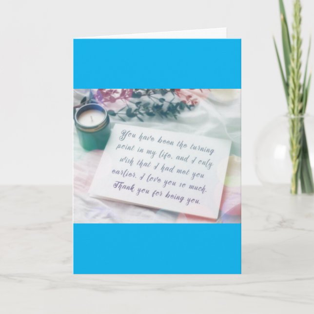 ON OUR WEDDING DAY-LOVE IN A SPECIAL CARD FOR U (Front)