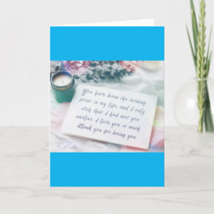 ON OUR WEDDING DAY-LOVE IN A SPECIAL CARD FOR U