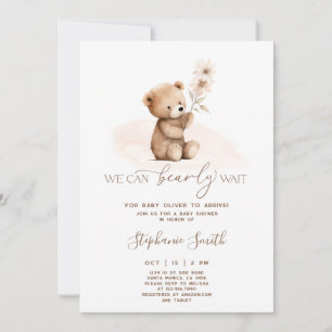 On peut attendre Baby shower Invitation