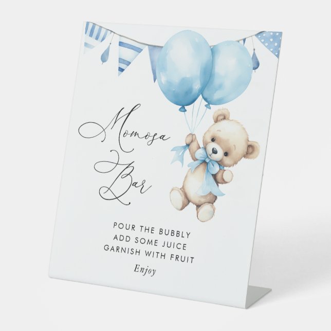 On peut attendre baby shower signe barre momosa (Recto)