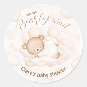 On peut attendre des autocollants de Baby shower n