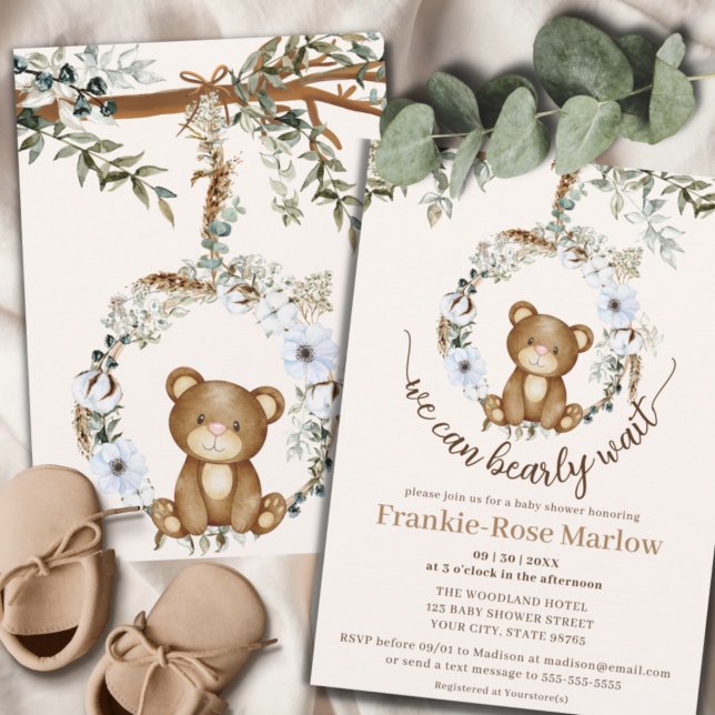 On Peut Attendre ! Invitation Baby shower (Créateur téléchargé)