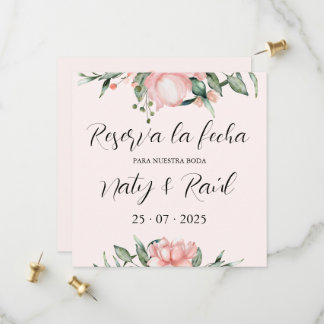 On Pink Date Flat Cards Reserve