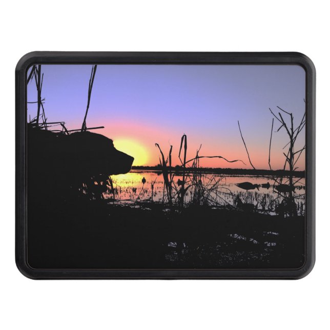 On Point in the Duck Blind Trailer Hitch Cover (Front)