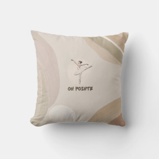 On Pointe Throw Pillow