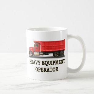 ON ROAD DUMP TRUCK COFFEE MUG