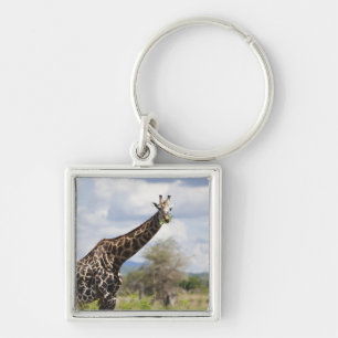 On safari in Tanzania, Africa Keychain