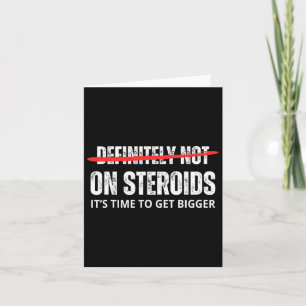 On Steroids Confirmation Card