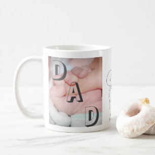 On T'Aime, Papa ! Mug Collage 2 Photo Personnalisé