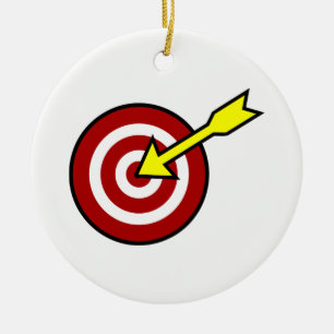 On Target Ceramic Ornament