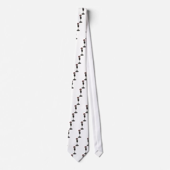ON THE AIR Vintage Microphone Tie (Front)