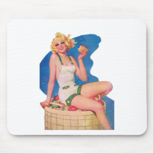 On the Apple Cart Mouse Pad