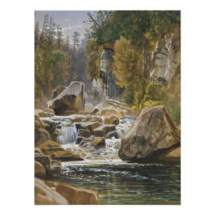 On the Ausable   James David Smillie Art Poster