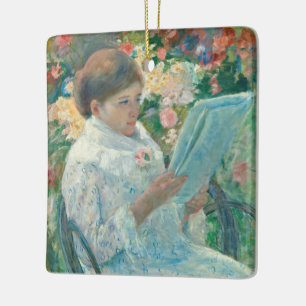 On the Balcony - Mary Cassatt - Fine Art Repro  Ceramic Ornament