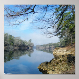 On the banks of the Suwannee River Poster