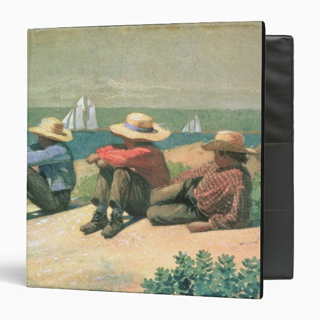 On the Beach, 1875 (w/c) Binder (Front/Inside)