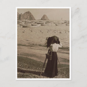 On The Beach, Avalon Bay, Catalina Island, Postcard