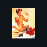 On the beach canvas print<br><div class="desc">Sunbathing</div>