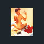 On the beach canvas print<br><div class="desc">Sunbathing</div>