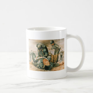 On the beach! coffee mug
