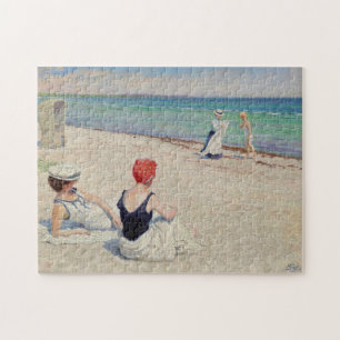 On the Beach, Falsterbro   Paul Fischer Jigsaw Puzzle