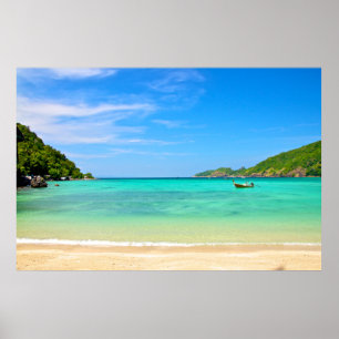 On The Beach in Thailand Poster
