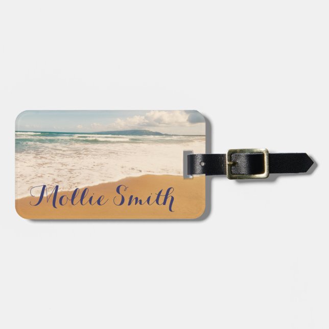 On The Beach Luggage Tag (Front Horizontal)