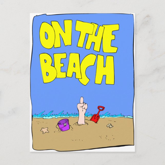 On the Beach Postcard (Front)