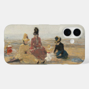 On the Beach Trouville 1887 by Eugene Boudin iPhone 16 Case