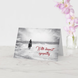On the beach - With deepest sympathy Card