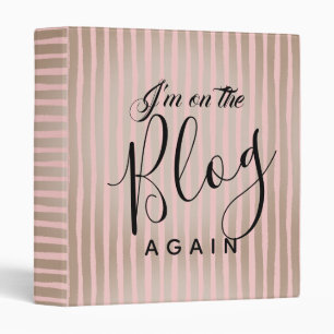 On The Blog Again: Pink and Coffee Binder