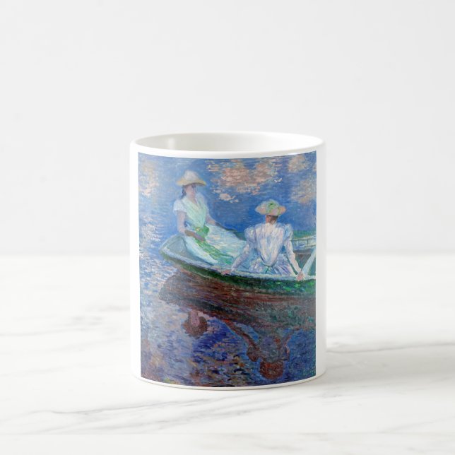 On the Boat, Monet Coffee Mug (Center)