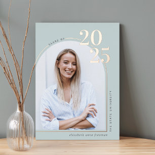 On The Curve   Foil Graduation Announcement