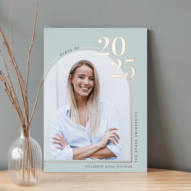 On The Curve | Foil Graduation Announcement (Creator Uploaded)