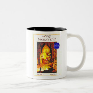 On the Desert's Edge - Caver in a Cave Entrance Two-Tone Coffee Mug