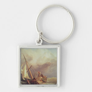 On the Dogger Bank, 1846 Keychain