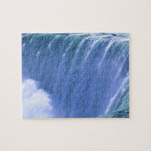 On the Edge of Powerful Niagara Falls, New York Jigsaw Puzzle