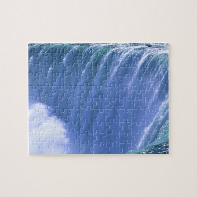 On the Edge of Powerful Niagara Falls, New York Jigsaw Puzzle (Horizontal)