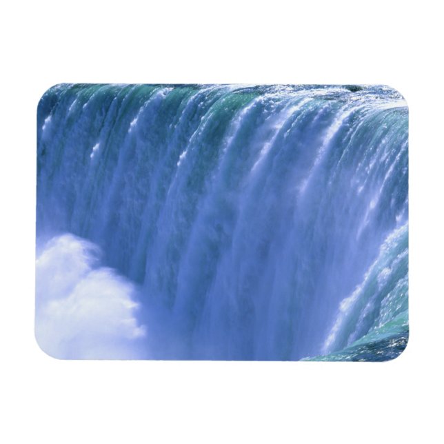 On the Edge of Powerful Niagara Falls, New York Magnet (Horizontal)