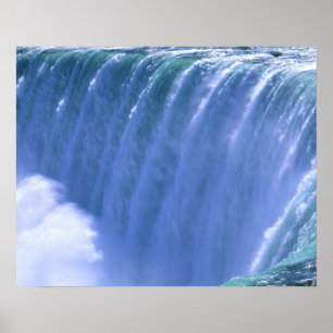 On the Edge of Powerful Niagara Falls, New York Poster