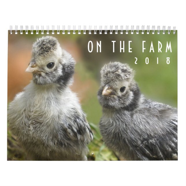 On the Farm 2018 Lovable Barnyard Animals Calendar (Cover)