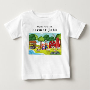 On the Farm with Farmer John and the Animals Baby T-Shirt