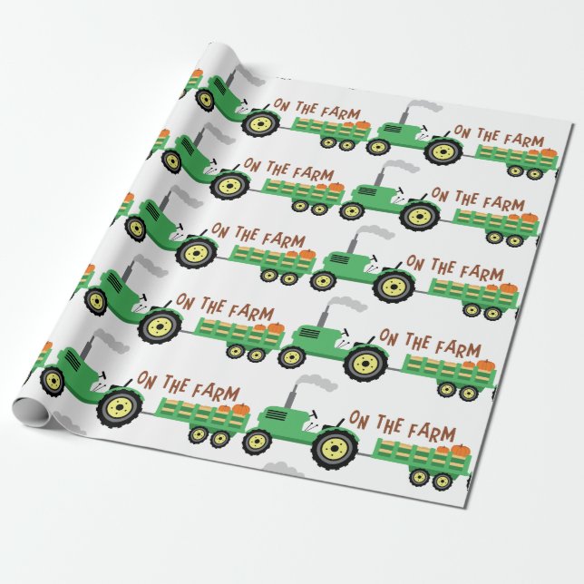 On The Farm Wrapping Paper (Unrolled)