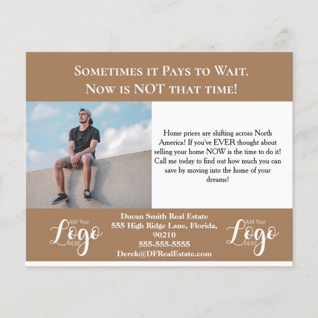 On the Fence Real Estate Postcards Flyer (Front)