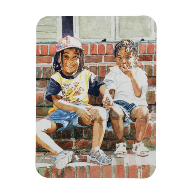 On the Front Step 2002 Magnet (Vertical)