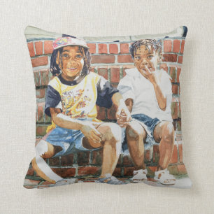 On the Front Step 2002 Throw Pillow