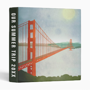 On The Golden Gate Bridge Add Your Text Binder