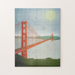 On The Golden Gate Bridge Jigsaw Puzzle