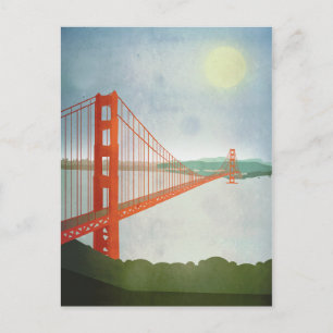 On The Golden Gate Bridge Postcard